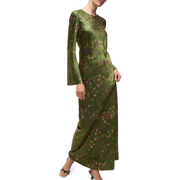 Veronica Beard Gemma Floral Silk-blend Maxi Dress - Picture 1 of 11